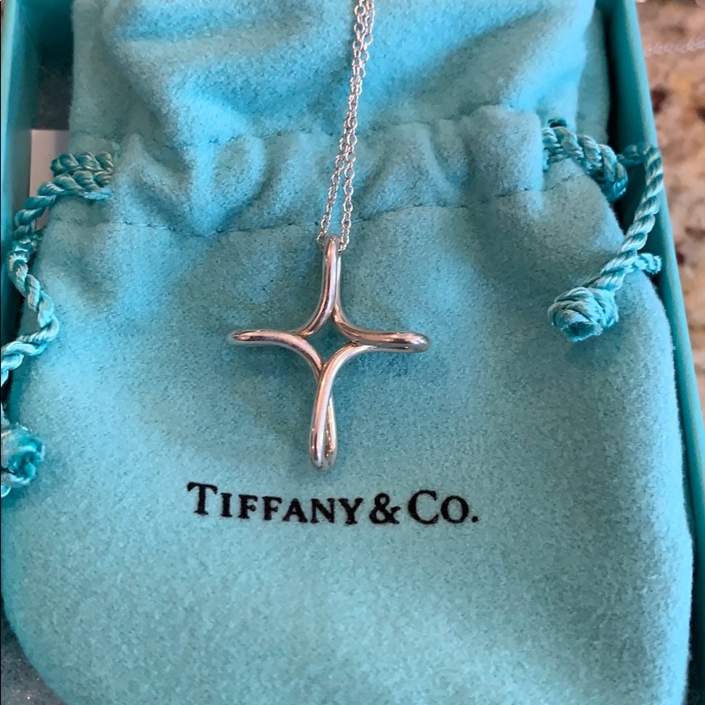 Tiffany’s: infinity cross necklace